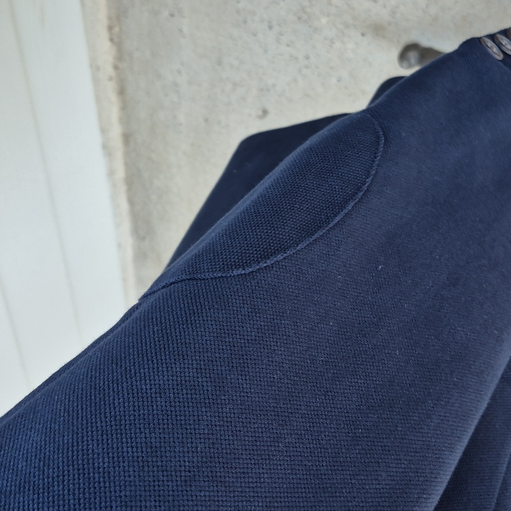 CHUBBIES Solid Dark Navy Weave Cotton Turkey‎ Sz XL Mens Blazer Jacket - Picture 5 of 9